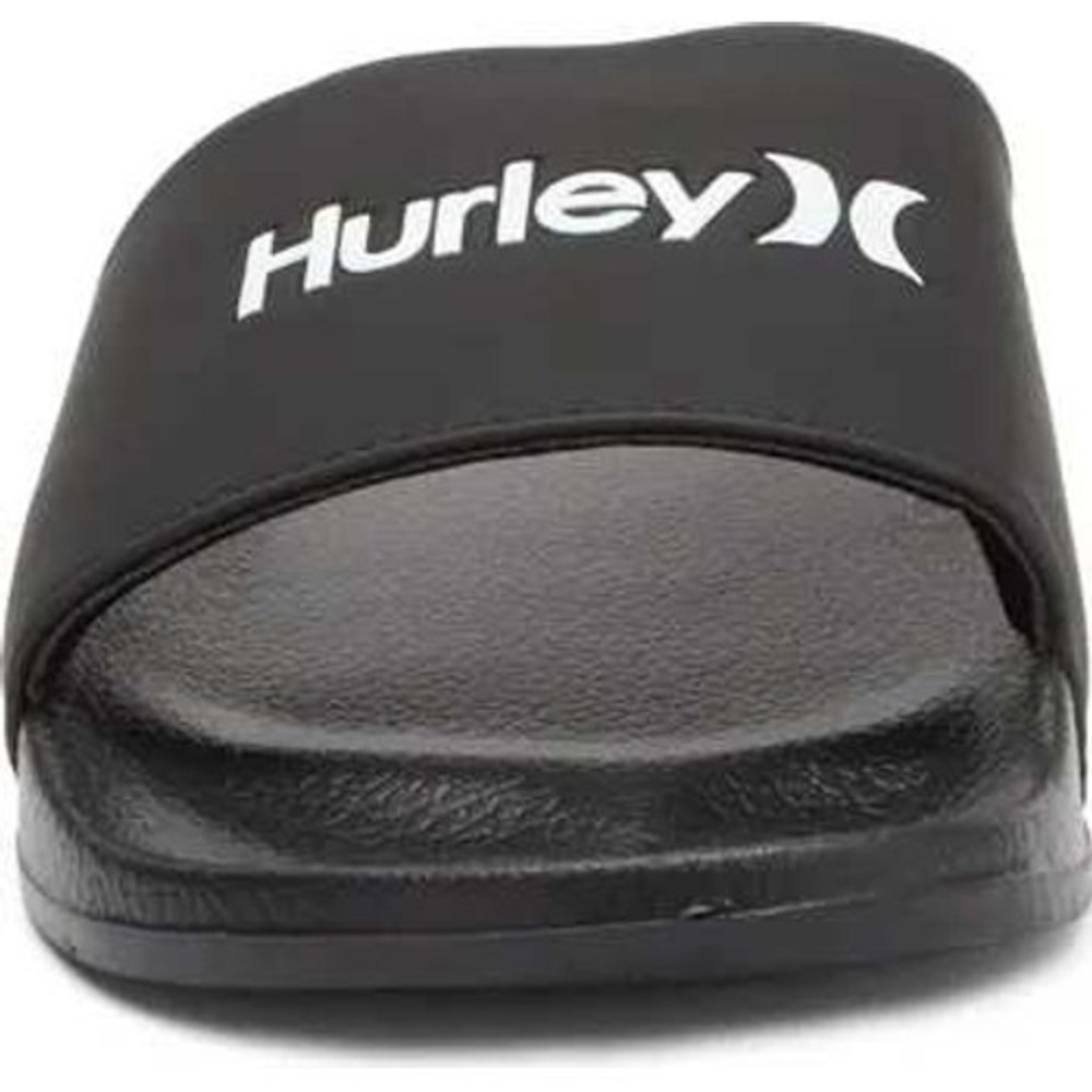 Hurley Kids Black Slide Sandals Cushioned Slip On Sz 1 / #S8210 - Picture 2 of 4